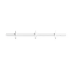 Relief kroklist small 41 cm, Vit