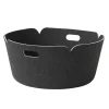 Restore förvaringskorg rund, Black melange (svart)