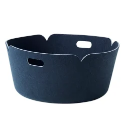 Restore förvaringskorg rund, Midnight blue (blå)