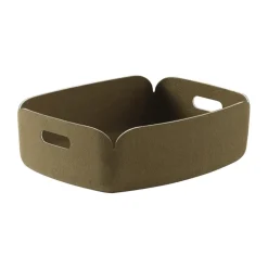 Restore tray förvaringskorg låg, Brown Green