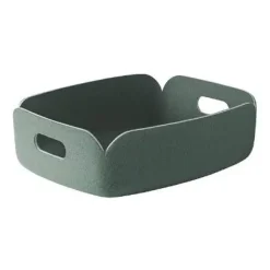 Restore tray förvaringskorg låg, Dusty green (blekgrön)