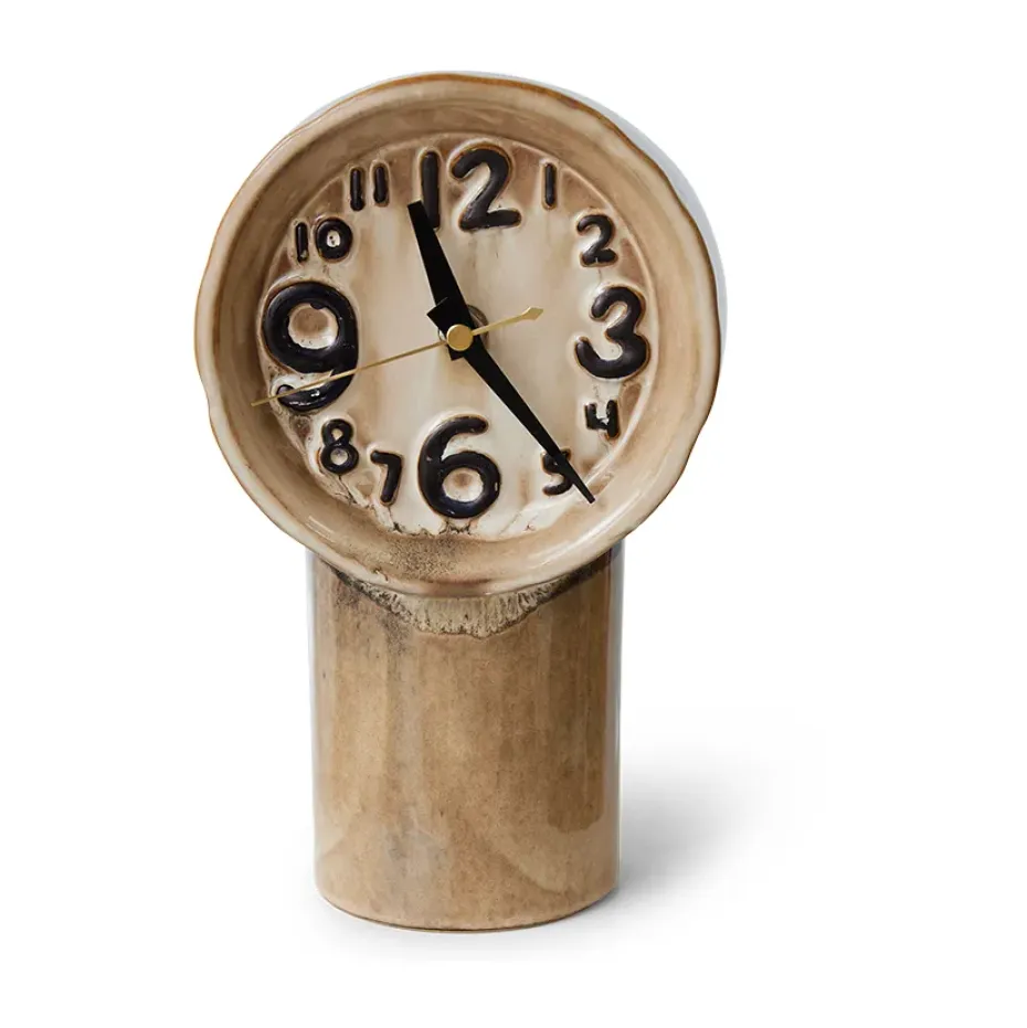 Retro keramikklocka 23,5 cm, Cream
