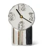 Retro keramikklocka 17,5 cm, Chrome