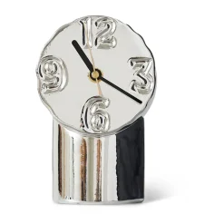 Retro keramikklocka 17,5 cm, Chrome