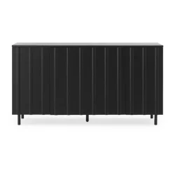 Rib sideboard 45x159 cm, Soft Black