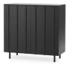 Rib skåp 96x98,5 cm, Soft Black