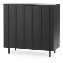 Rib skåp 96x98,5 cm, Soft Black