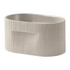 Ridge kruka 13 cm, Beige