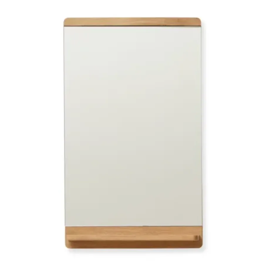 Rim väggspegel 40x68 cm, Ek