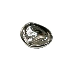 Ripple no. 01 liten knopp, Chrome
