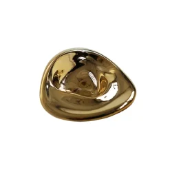 Ripple no. 02 stor knopp, Brass