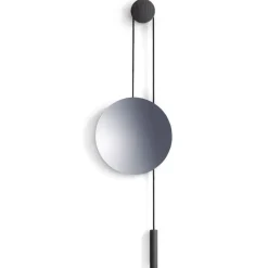 Rise and Shine spegel, Burned oak-steel weight