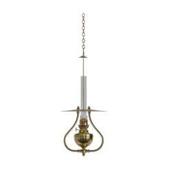Ronneby taklampa 58 cm, Mässing