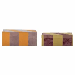 Samira Ask med lock 2-pack, Orange