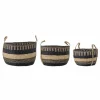 Sania korg 3-pack, Svart