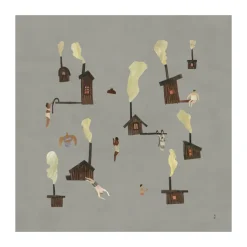 Sauna poster, 50x50 cm