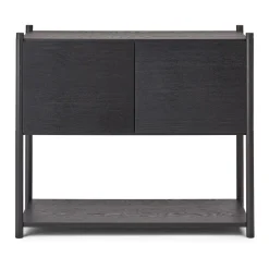 Sceene bookcase C, Svartbetsad ek