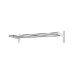 Scherlin hallhylla 12, Stål/vit-vitlackerad aluminium