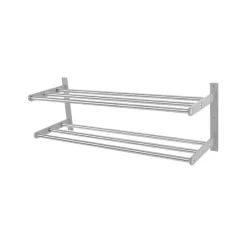 Scherlin skohylla 12, stål, aluminium