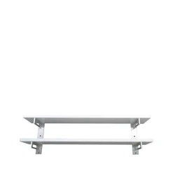 Scherlin skohylla 7, vit, vägg, aluminium, 2 plan