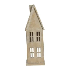 Seholia dekorationshus 28 cm, Antique Light gold