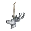 Serafina hjort dekorationshänge 12,5 cm, Antiksilver