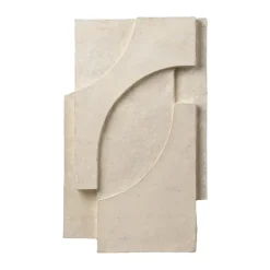 Serif Relief väggdekoration M, Off white