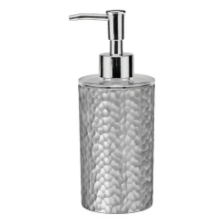 Shape tvålpump, hamrad silver