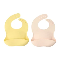 Silly haklapp silikon 2-pack, Blush-lemon
