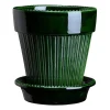 Simona kruka glaserad Ø12 cm, Green