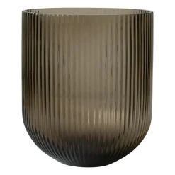 Simple Stripe glasvas brown, Large