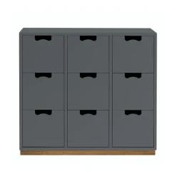 Snö B3 byrå, storm grey, eksockel