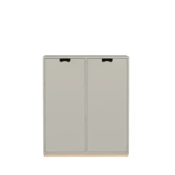 Snö E skåp, light grey, björksockel/täckta dörrar, dj.42 cm