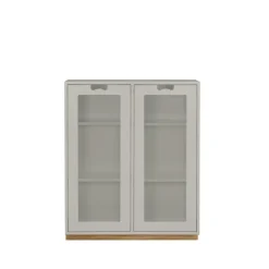 Snö E vitrinskåp, light grey, eksockel, dj.42 cm