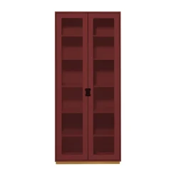 Snö F högskåp vitrin, Brown red, dj. 30 cm