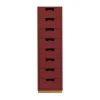 Snö J8 byrå 8 lådor, Brown red