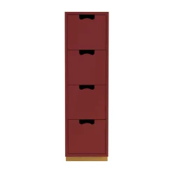 Snö J4 byrå, Brown red