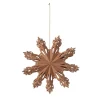 Snowflake juldekoration Indian tan, Ø15 cm