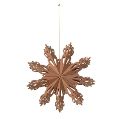 Snowflake juldekoration Indian tan, Ø15 cm