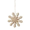 Snowflake juldekoration natural, Ø15 cm
