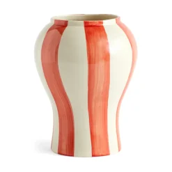 Sobremesa stripe vas S 22 cm, Red