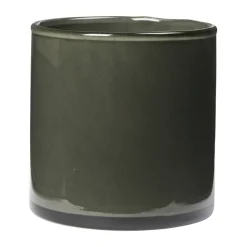 Solai hurricane ljuslykta, Dark Green, Ø10 cm