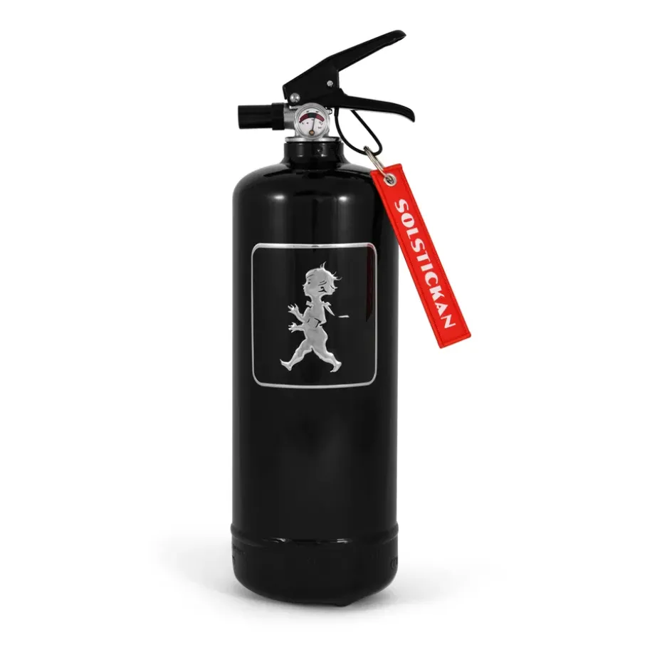 Solstickan brandsläckare 2 kg, Svart-silver