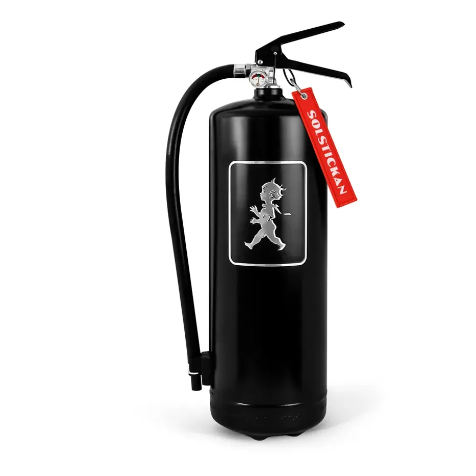 Solstickan brandsläckare 6 kg, Svart-silver