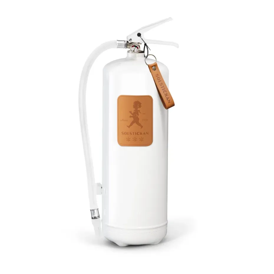Solstickan brandsläckare 6 kg, Vit-ljust läder