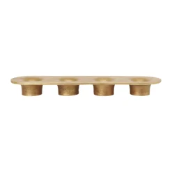 Soothe 4 ljusstake 8x29 cm, Brass Finish