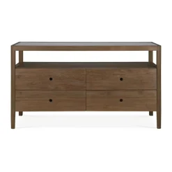 Spindle byrå, Teak, 4 lådor
