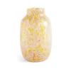 Splash Round vas L, 30 cm Light pink-yellow