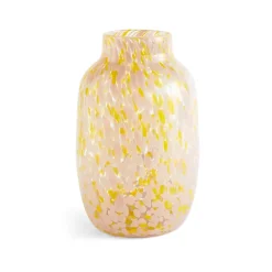 Splash Round vas L, 30 cm Light pink-yellow