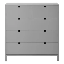 Square byrå 2+3 lådor, Grå